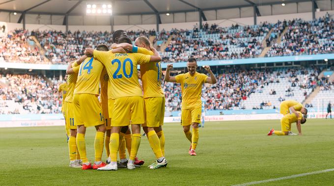 Domžale so leta 2019 namučile Malmö. Na Švedskem so povedle z 1:0, nato pa izgubile z 2:3. | Foto: Reuters
