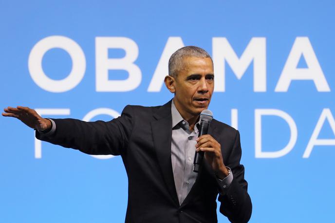 Barack Obama | Zaradi najdbe zanke za obešanje so v Chicagu začasno prekinili gradbena dela muzeja bivšega predsednika ZDA Obame. | Foto Reuters