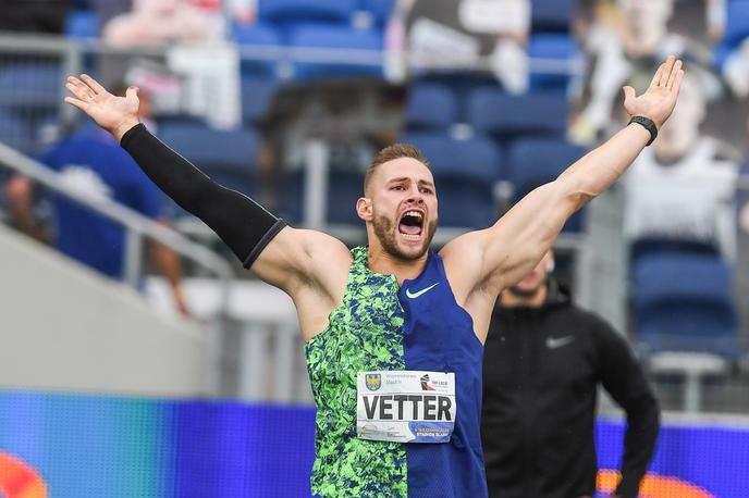 Johannes Vetter | Johannes Vetter je za 3,32 metra izboljšal tri leta star nemški rekord (94,44 metra), ki je bil prav tako v njegovi lasti. | Foto Getty Images