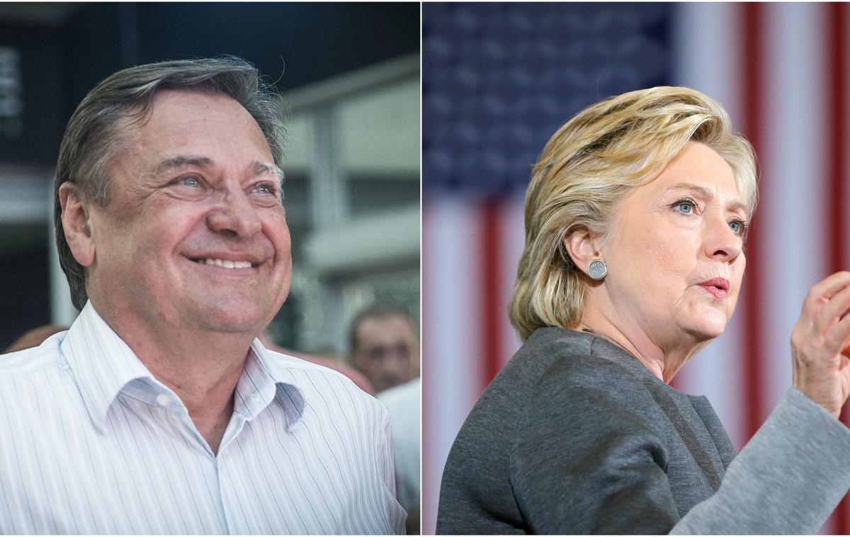 Zoran Janković in Hillary Clinton | Foto Ana Kovač, Reuters