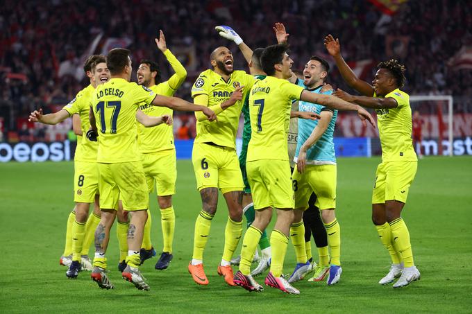 Nogometaši Villarreala so si po napredovanju v polfinale lige prvakov dali duška. | Foto: Reuters