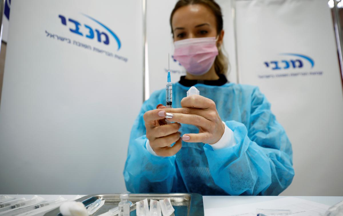 Izrael, cepljenje | Prvi odmerek cepiva je v devetmilijonskem Izraelu prejelo okoli 5,5 milijona ljudi, od tega jih je 5,1 milijona prejelo tudi drugi odmerek.  | Foto Reuters
