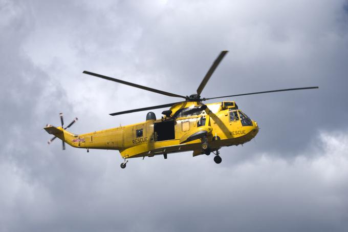 Reševalni helikopter Sea King, ki je Anno Bagenholm prepeljal v bolnišnico v mestu Tromso. | Foto: Thinkstock