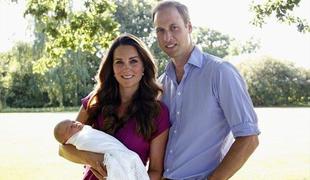 Neprespana William in Kate: mali princ George rjovi kot lev