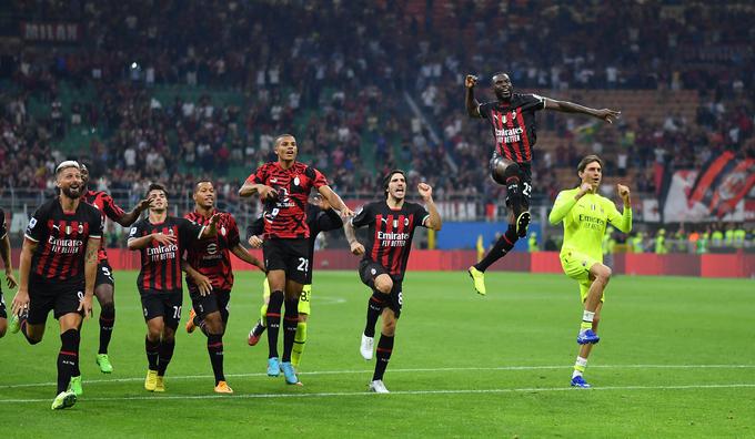 Branilec naslova AC Milan je v mestnem obračunu premagal Inter s 3:2. | Foto: Reuters