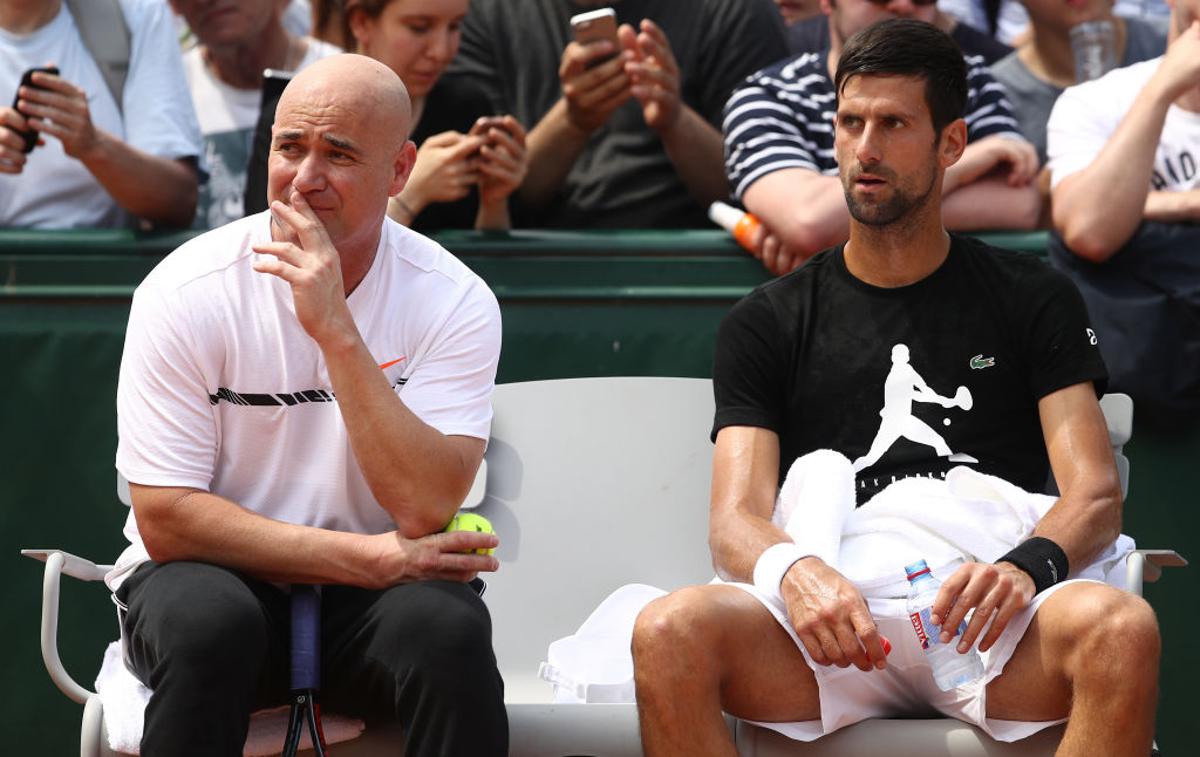 Novak Đoković, Andre agassi | Foto Guliver/Getty Images