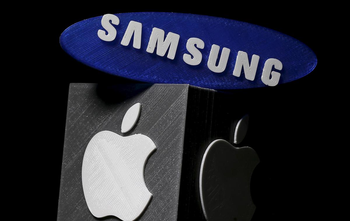 Samsung, Apple, logo | Samsung in Apple: velika tekmeca znata vendarle sodelovati, kadar v tem oba vidita morebitno korist. | Foto Reuters
