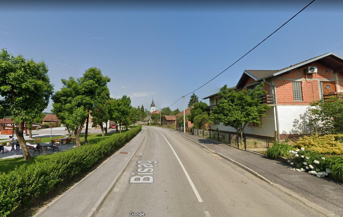 naselje Bisag | Naselje Bisag se nahaja na pol poti med Varaždinom in Zagrebom. Ima le nekaj več kot 160 prebivalcev. | Foto Google maps
