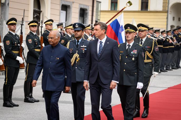 Borut Pahor Indijski predsednik | Indijskega predsednika Rama Natha Kovinda je v Slovenijo povabil predsednik države Borut Pahor.  | Foto STA