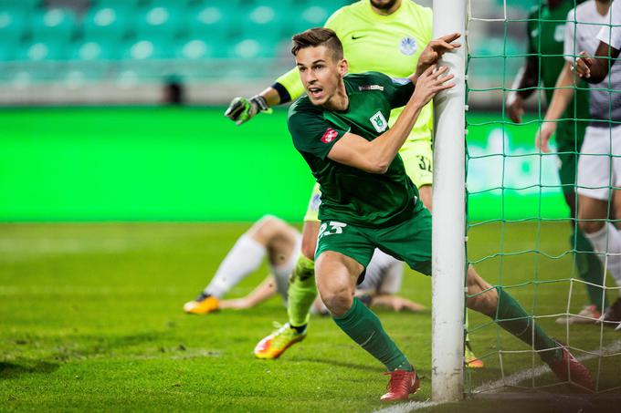Zmago je Olimpiji z golom na začetku tekme prinesel Nik Kapun. | Foto: Žiga Zupan/Sportida
