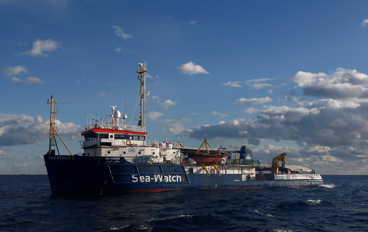 Ladja nemške človekoljubne organizacije Sea Watch | Foto Reuters