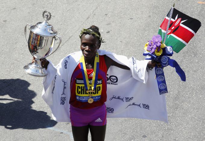 Sharon Jemutai Cherop se lahko pohvali z dvema zmagama na bostonskem maratonu, pa tudi z bronasto medaljo s svetovnega prvenstva 2011 v Daeguju. | Foto: Reuters