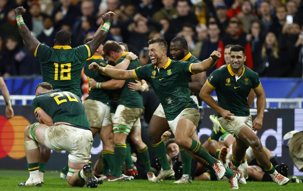 ragbi SP finale Južna Afrika Nova Zelandija |  Za Springboks je to četrti naslov, medtem ko All Blacks ostajajo pri treh. | Foto Reuters