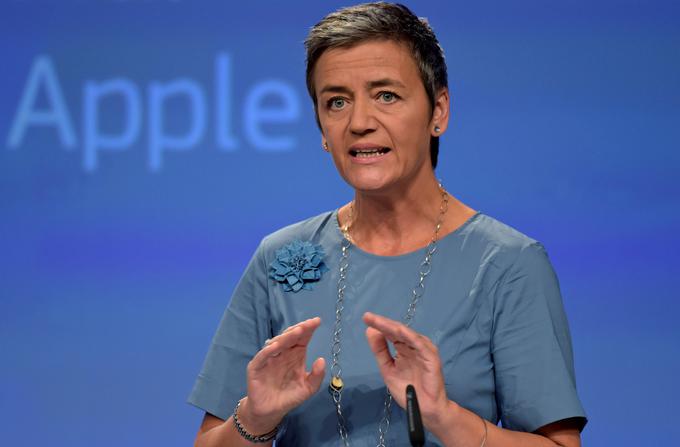Evropska komisarka za konkurenčnost Margrethe Vestager napoveduje, da se boj proti tržnim privilegijem ne bo ustavil pri Applu. | Foto: Reuters