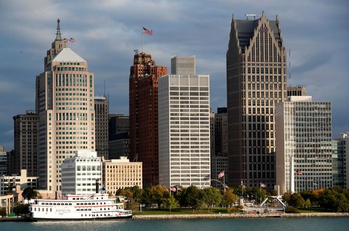 Pogled na osrednji del Detroita. | Foto: Reuters