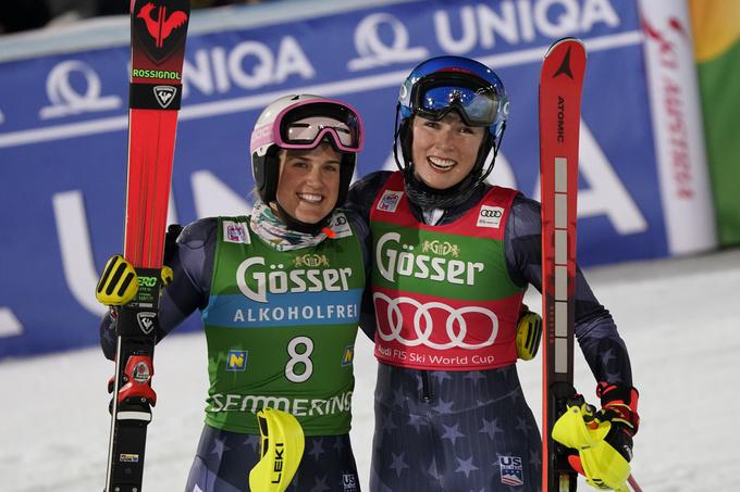 Junakinji slaloma na Semmeringu Paula Moltzan in Mikaela Shiffrin | Foto: AP / Guliverimage