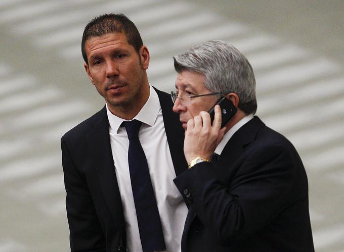 Diego Simeone in Enrique Cerezo sta kot trener in predsednik združila moči leta 2012. | Foto: Reuters