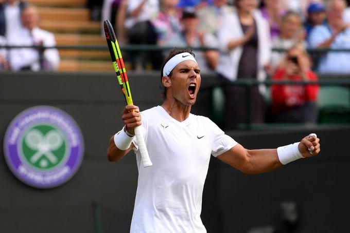 Rafael Nadal se je v Wimbledonu prebil do polfinala. | Foto: Gulliver/Getty Images