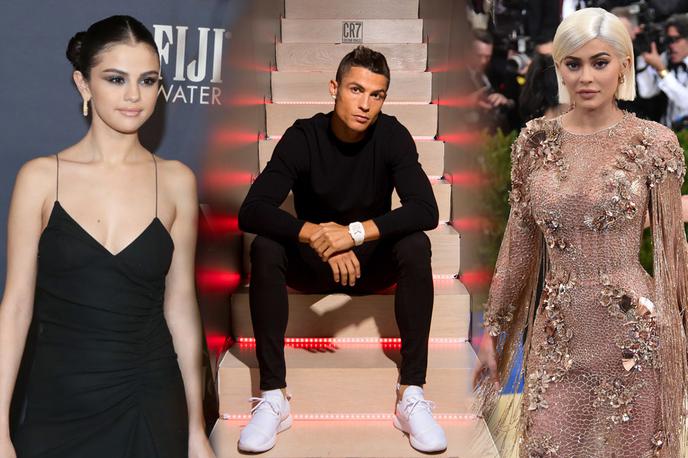 Kylie Jenner, Selena Gomez, Cristiano Ronaldo | Foto Getty Images