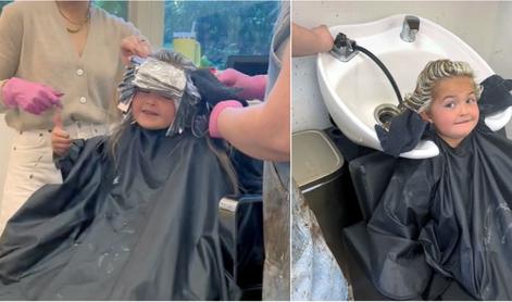 Petletni hčerki je dala pobarvati lase in sprožila burno razpravo