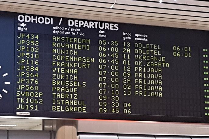 letališče Brnik | V Sloveniji poskuša vlada letalsko povezljivost države sicer izboljšati tudi s podeljevanjem subvencij letalskim prevoznikom za začetek obratovanja novih prog za prevoz potnikov na slovenska letališča, a sta na prvi razpis prispeli le dve prijavi. | Foto Gregor Pavšič