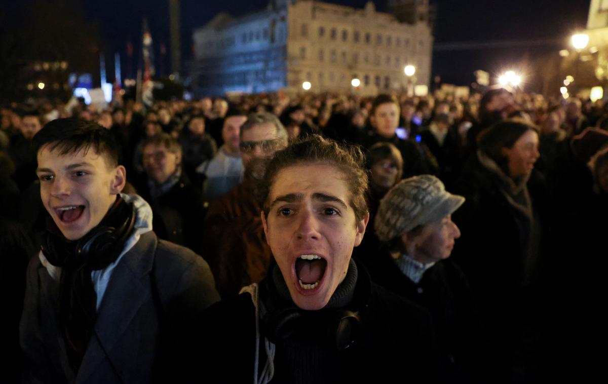 Protestniki v Budimpešti | Foto Reuters