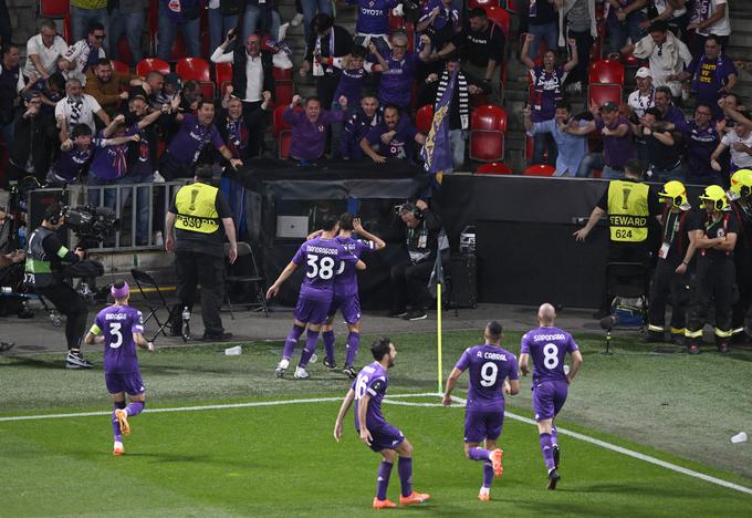 Fiorentina je hitro izenačila. | Foto: Reuters