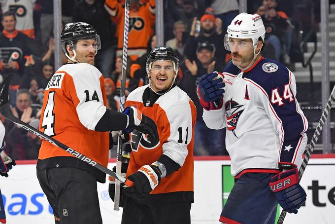 Philadelphia Flyers so vknjižili peto zaporedno zmago. | Foto: Reuters
