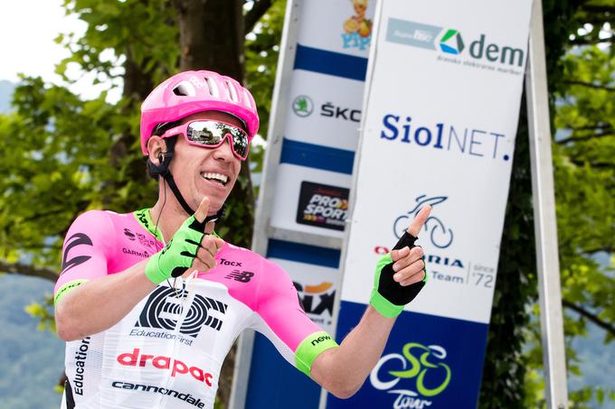 Rigoberto Uran je na dirki Po Sloveniji leta 2018 zasedel drugo mesto. Zmagal je Primož Roglič. | Foto: Matic Klanšek Velej/Sportida