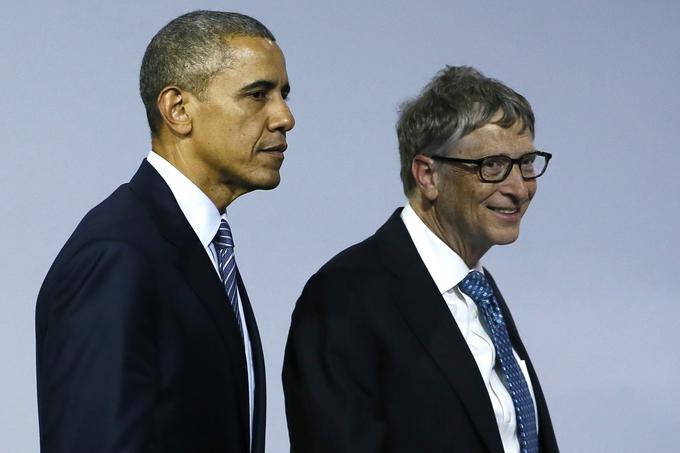 Bill Gates v družbi nekdanjega predsednika ZDA Baracka Obame. | Foto: Reuters