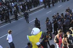 Brazilsko sodišče kaznovalo 23 nogometnih protestnikov