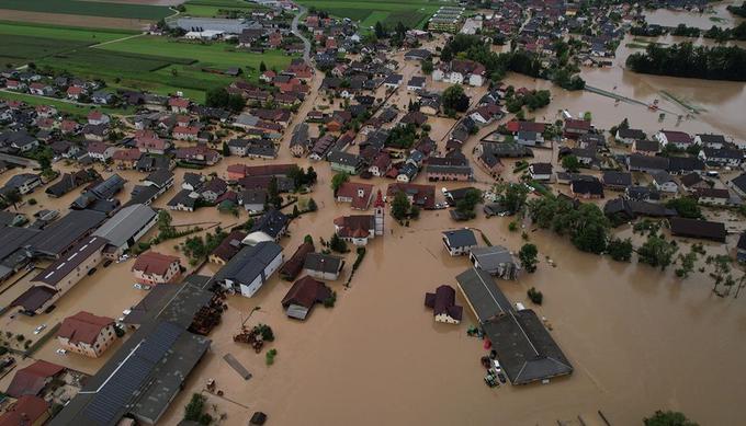 Poplavljena Komenda | Foto: Občina Komenda