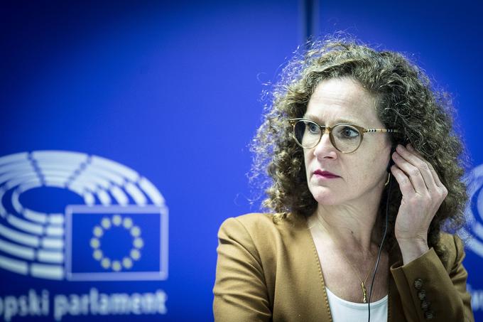 Nizozemska poslanka Sophie in 't Veld iz skupine liberalnih strank | Foto: Ana Kovač