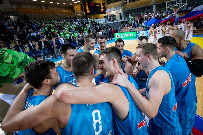Slovenska košarkarska reprezentanca Slovenija - Nemčija | Slovenski košarkarji so si zagotovili nastop na svetovnem prvenstvu leta 2023.  | Foto Vid Ponikvar