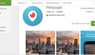 Periscope ima že več kot deset milijonov uporabnikov