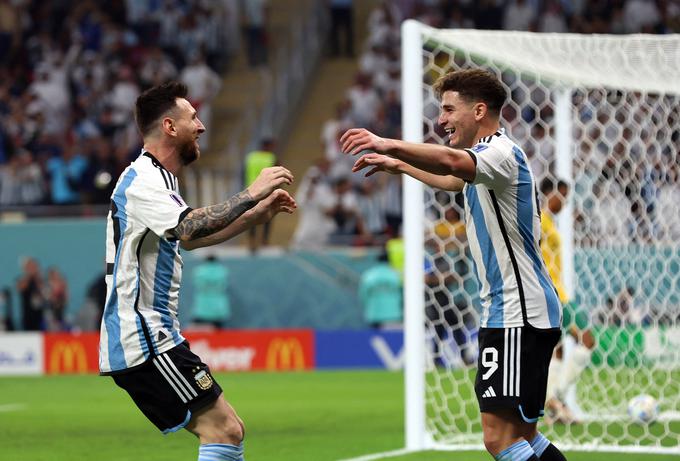Za Argentino sta zadela v polno Lionel Messi in Julian Alvarez. | Foto: Reuters