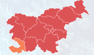 Goriška in primorsko-notranjska regija tudi uradno rdeči
