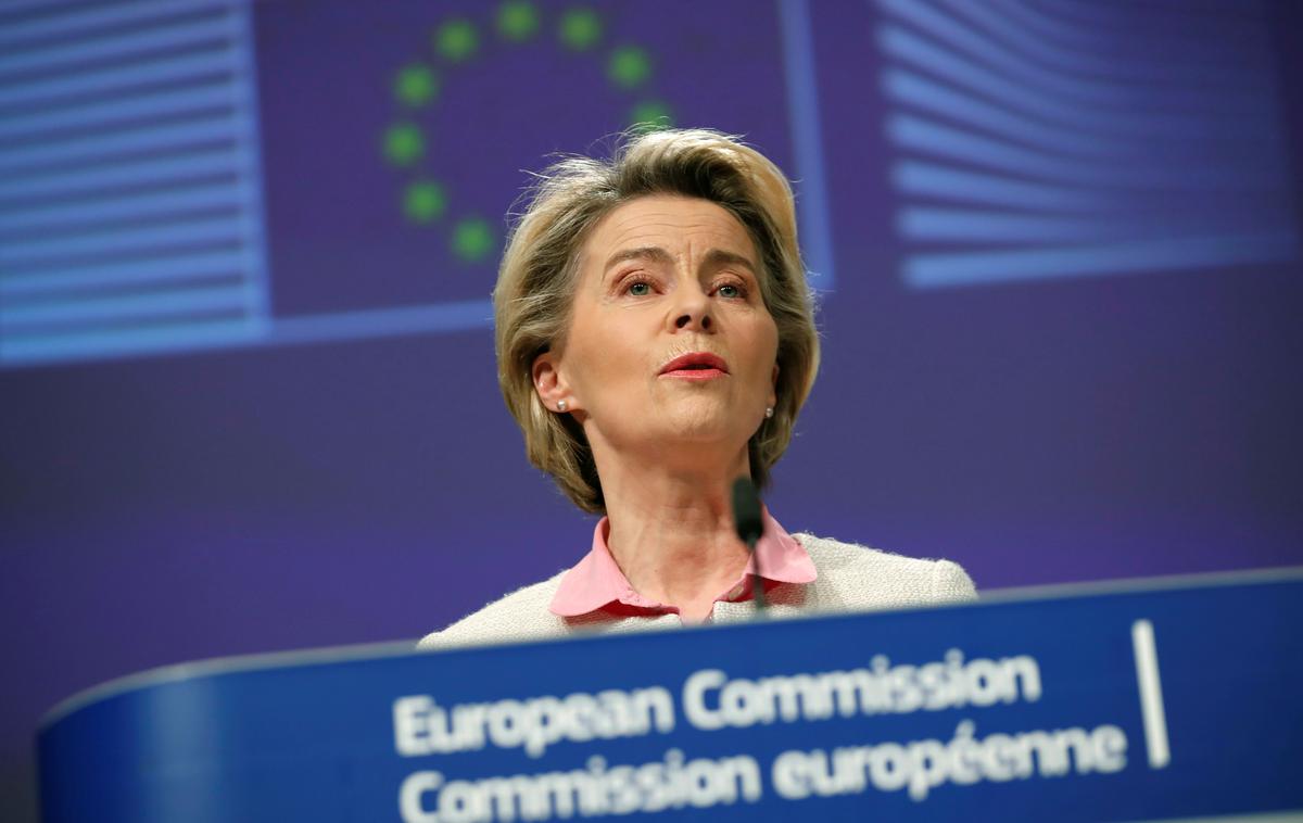 Ursula von der Leyen | Predsednica Evropske komisije je navedla napačne številke o žrtvah vojne v Ukrajini. Njeno izjavo so kasneje izbrisali iz transkripta govora in tudi posnetka.  | Foto Reuters
