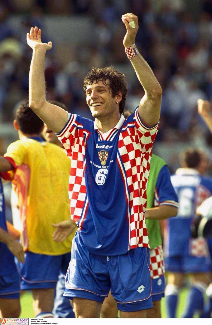 Slaven Bilić je bil član znamenite hrvaške reprezentance, ki je na SP 1998 osvojila tretje mesto. | Foto: Reuters
