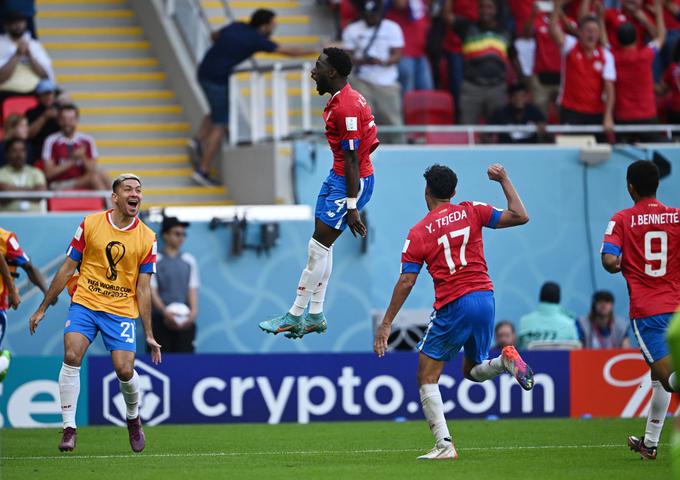 Keysher Fuller Spence je sprožil sploh prvi strel Kostarike na tem prvenstvu in zadel. | Foto: Reuters