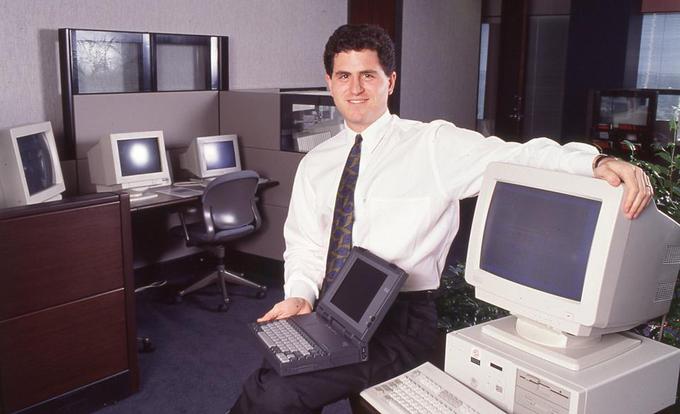 Podjetje Dell, ki ni bilo znano le po vrhunski kakovosti računalnikov, temveč tudi po učinkoviti tehnični pomoči - večina pritožb ali prošenj je bila razrešena z enim samim telefonskim klicem - je leta 1988 vstopilo na borzo. Michael Dell je z 22 leti postal takrat eden najmlajših poslovnežev s podjetjem na Wall Streetu. Leta 1992 je za nameček postal še najmlajši direktor podjetja, ki ga je ameriška poslovna revija Fortune uvrstila na seznam 500 največjih podjetij na svetu (Fortune 500).  | Foto: Dell