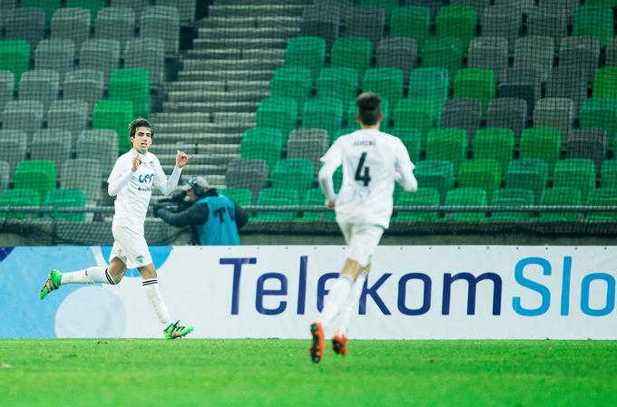 Miljan Škrbić je zabil dva gola za Krško. | Foto: Vid Ponikvar