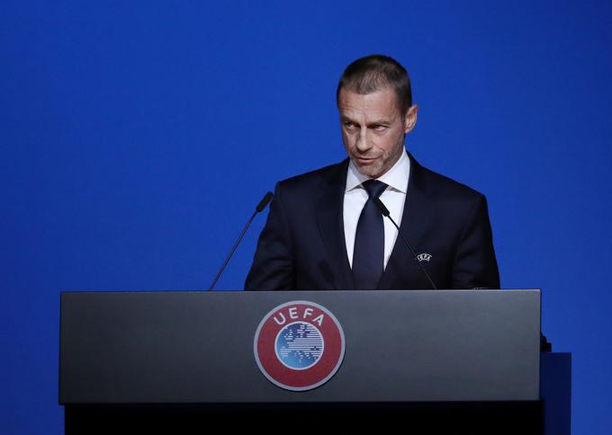Alesander Čeferin srčno upa, da bi Euro 2021 potekalo v Sloveniji in na Madžarskem pred polnimi tribunami. | Foto: Reuters