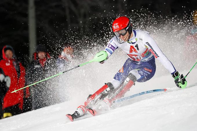 Štefan Hadalin je bil edini slovenski predstavnik na nočnem slalomu v Schladmingu. Zasedel je 25. mesto. | Foto: Guliverimage/Getty Images