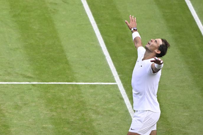 Wimbledon Nadal | Rafael Nadal se je osmič uvrstil v polfinale Wimbledona. | Foto Reuters