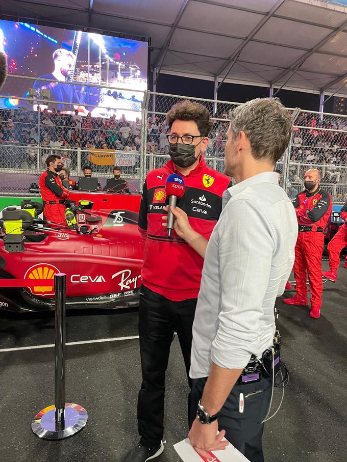 Vodja Ferrarijeve ekipe Mattia Binotto je med najbolj zadovoljnimi z začetkom nove sezone F1.
 | Foto: osebni arhiv/Lana Kokl