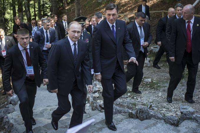 Putina je na Vršiču sprejel slovenski predsednik države Borut Pahor. | Foto: 