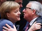 Angela Merkel in Jean-Claude Juncker