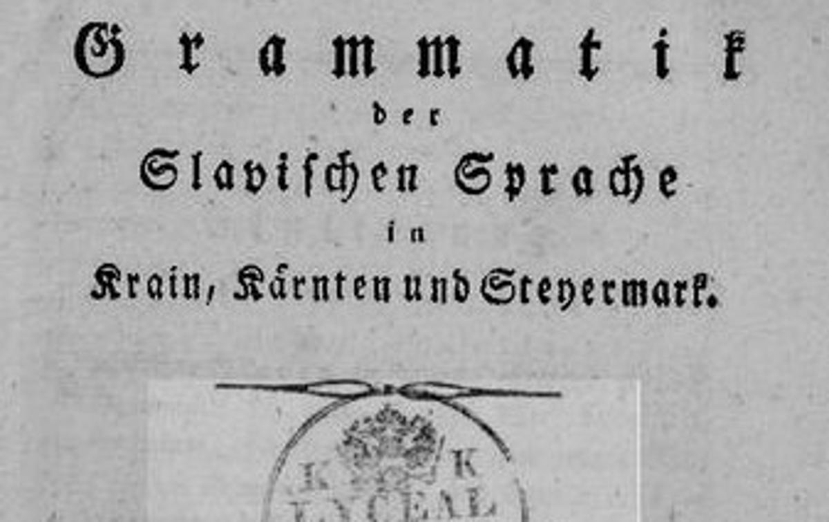 Kopitarjeva slovnica iz leta 1809 | Foto commons.wikimedia.org