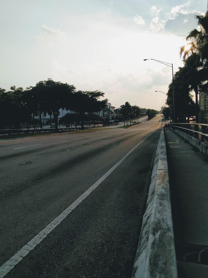 Prazne ceste v mestu Ford Lauderdale | Foto: Katarina Bruvo